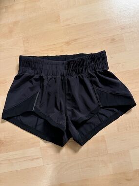 Lululemon Black Mesh Hotty Hot RARE Shorts 2” inseam - size 2